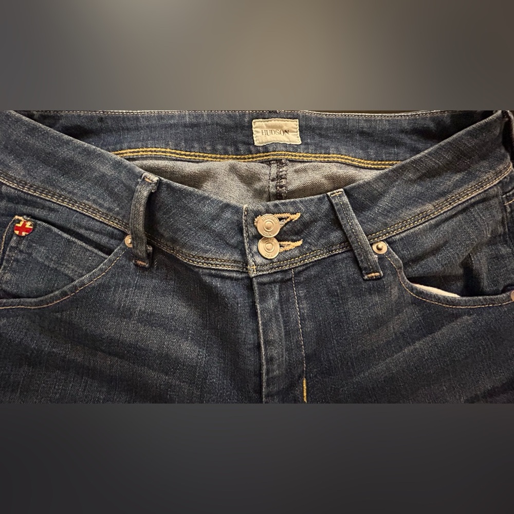 Hudson Collin Flap Skinny Jeans Size 27 - Picture 4 of 10